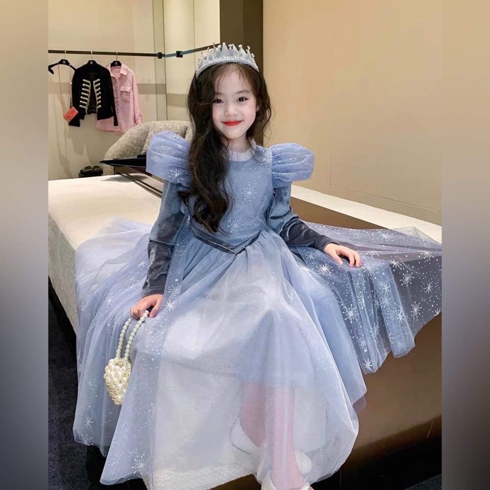 **NEW**Elsa costume dress 3T (fleece-lined)